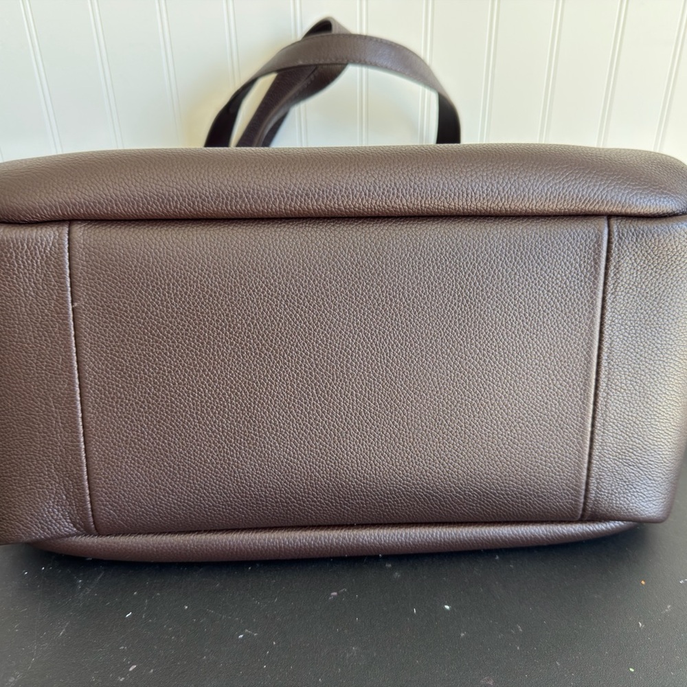 Tory Burch ROMY tote in Deep brown NWT - Picture 10 of 12